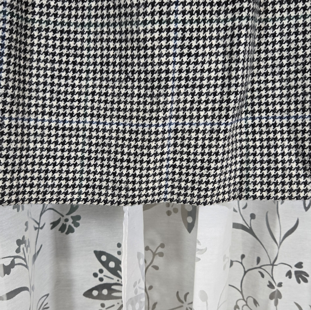 Vintage Breeches Wool Alpaca Houndstooth Wrap Skirt Size 10 Classic Preppy Skirt - Picture 7 of 8